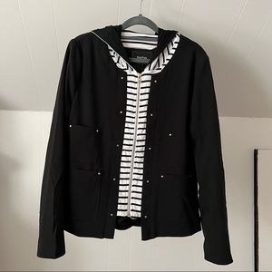 Roly Poly | Black Hooded Jacked with Faux Insert